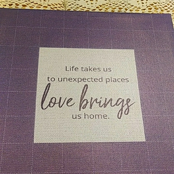 Small Canvas Print, love brings us home - Picture 2 of 4